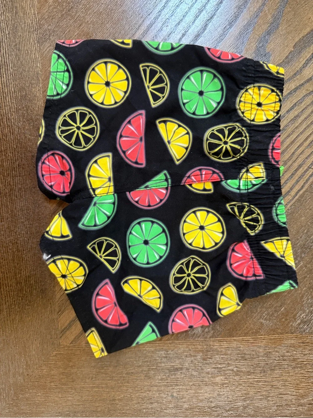 Kids Citrus-Print Diaper Cover - Black with Green, Yellow & Pink